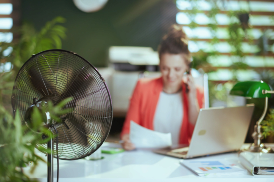 Ventilator im Büro