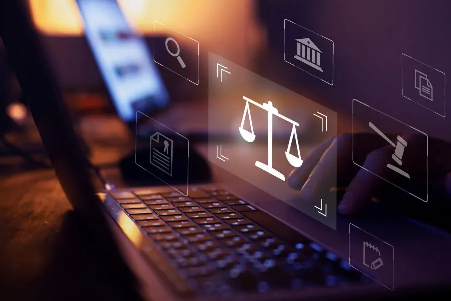 Ein Computerbildschirm mit Symbolen